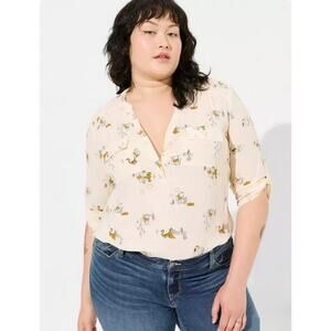 NWOT Disney Torrid Harper Winnie the Pooh & Friends Pullover Blouse sz 2